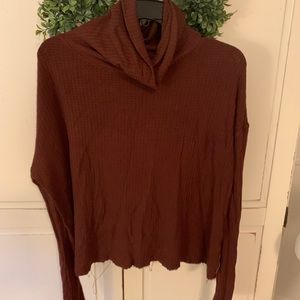 Turtleneck cropped sweater